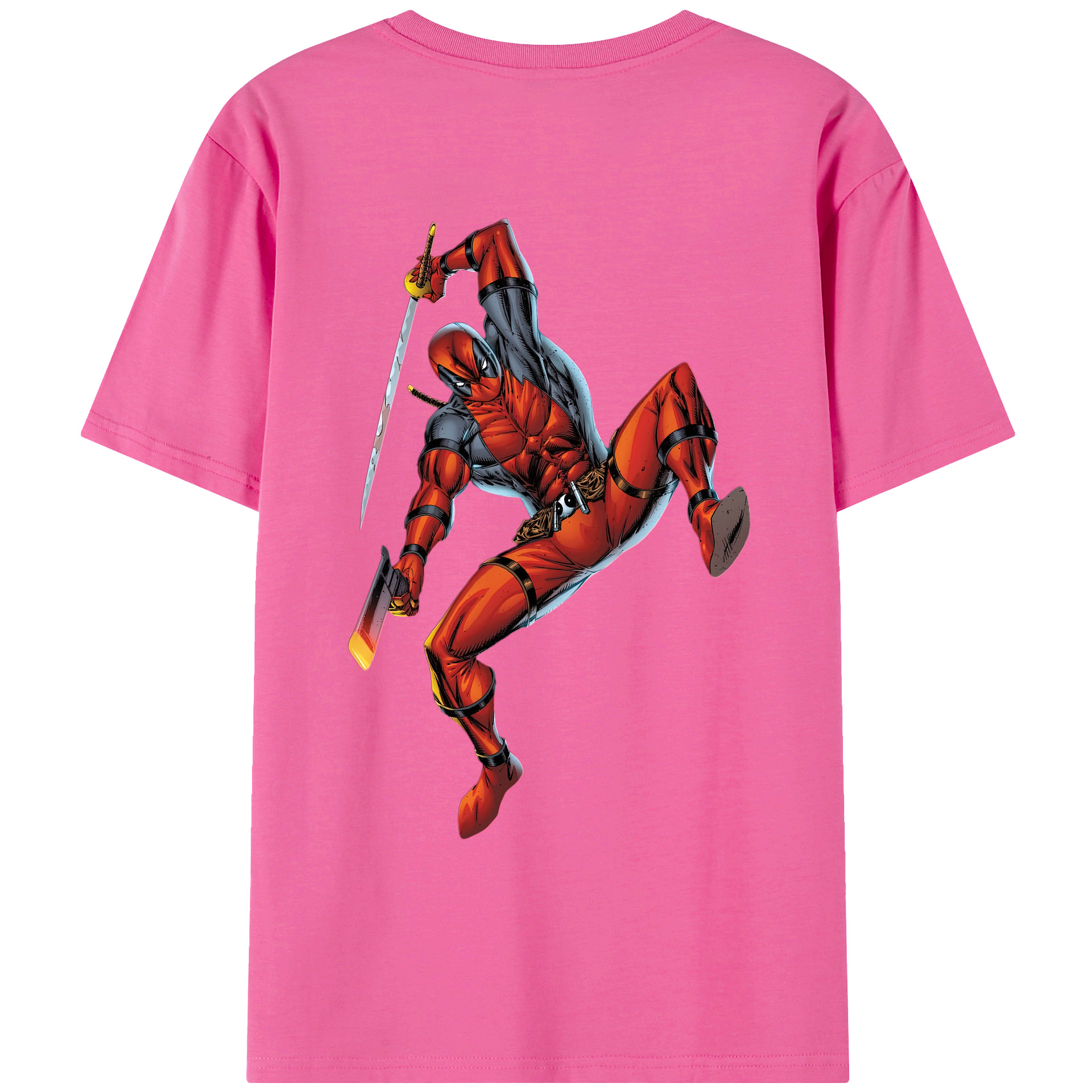 （画像用） Deadpool デッドプール レディース半袖Tシャツ(バックプリント)